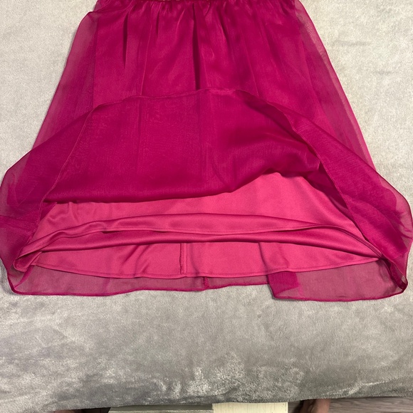 90s Fuschia Pink Dress Tulle Homecoming Size 6 Babydoll Y2K Fairy Laura Canada - Picture 2 of 9